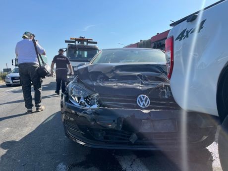 Lančani sudar kod Kokinog Broda: Jedan auto završio na boku