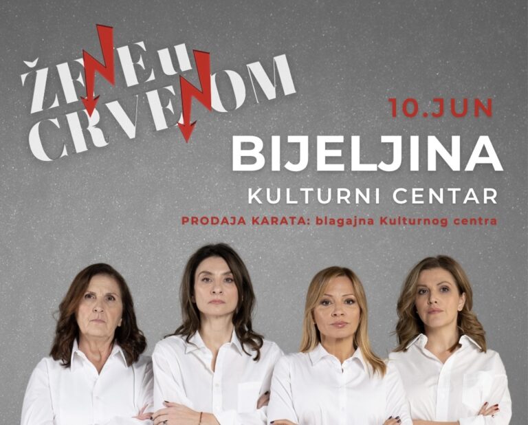 Komedija ,,Žene u crvenom” 10.juna u Centru  za kulturu „Semberija“