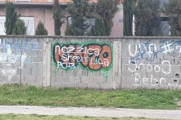 Policijska stanica Janja: Identifikovana lica koja su ispisala uvredljive grafite