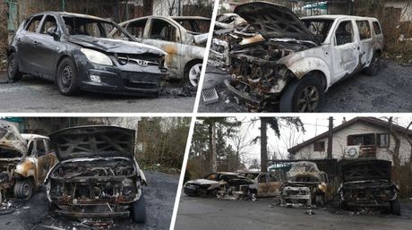 Prvi snimci automobila izgorelih u Rakovici: Na parkingu ostale samo olupine