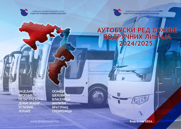 PPK Bijeljina: Red vožnje područnih autobuskih linija