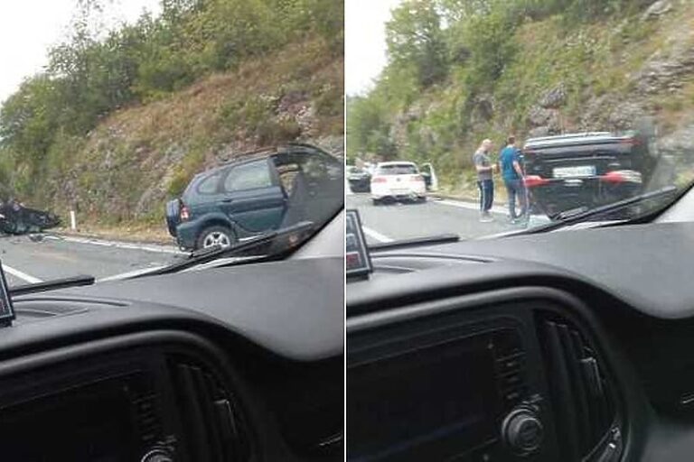 Teška saobraćajna nesreća u mjestu Grabovica na putu Mostar – Jablanica, auta završila na krovu