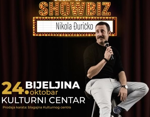 „Showbiz“ Nikole Đurička 24.oktobra u Centru za kulturu „Semberija“