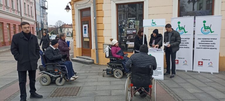 Ulična akcija za podršku zapošljavanju osoba sa invaliditetom: Zajedno za jednakost!