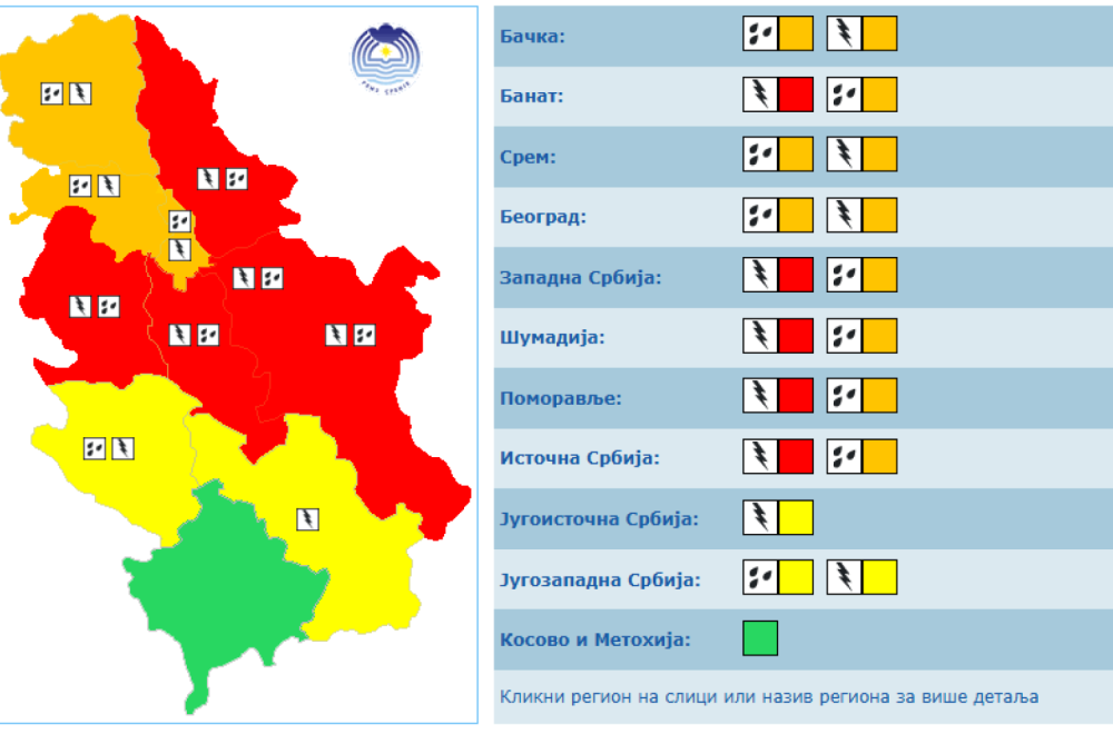 Beograd će biti centar oluje; Tačno u ovo vreme počinje jako nevreme u Srbiji