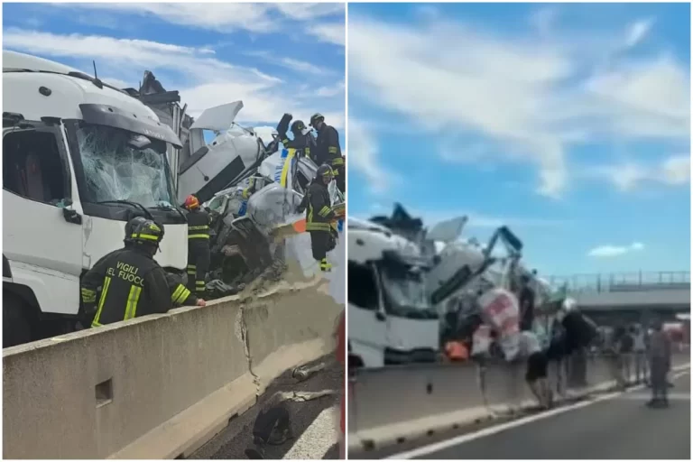 Užas na auto-putu, broje se mrtvi; Teška saobraćajka: Kamion prešao u suprotnu traku FOTO