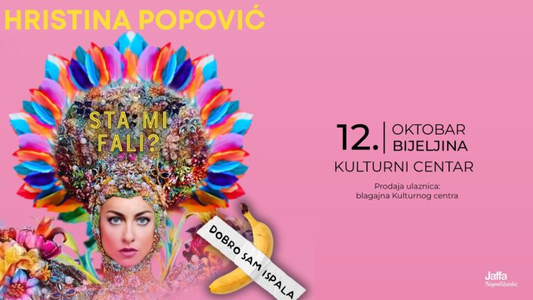 Monodrama Hristine Popović ,,Dobro sam ispala, šta mi fali“