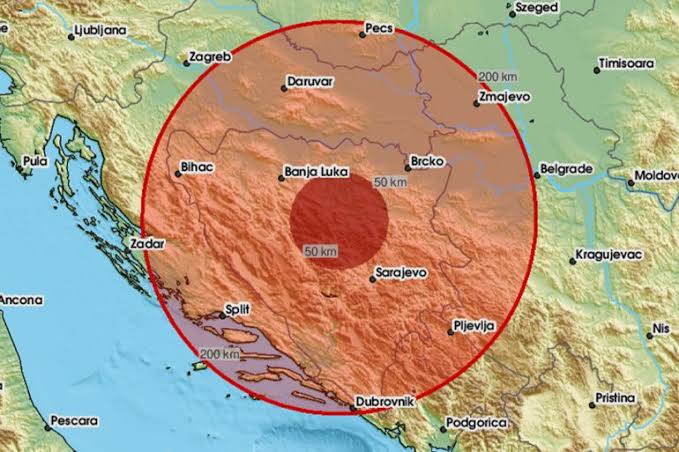 Zemljotres u BiH: Epicentar u blizini Bugojna